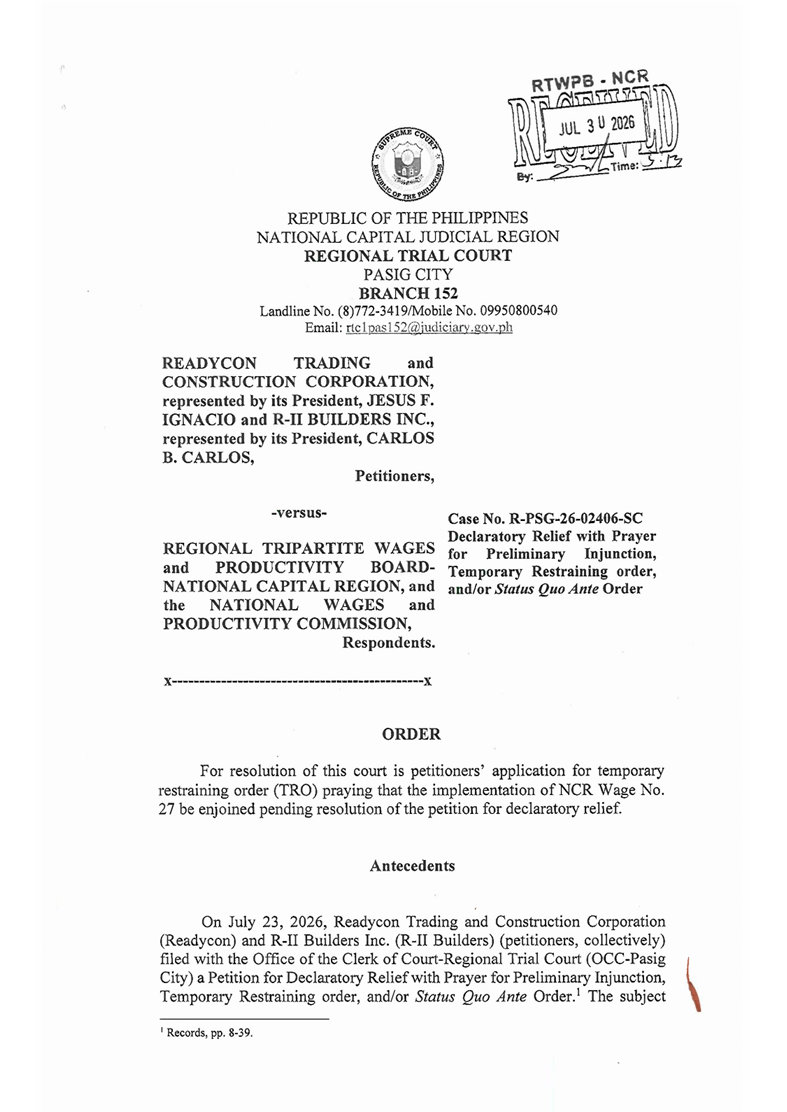 Why Metro Manila's 'historic' P85 wage increase was put on hold