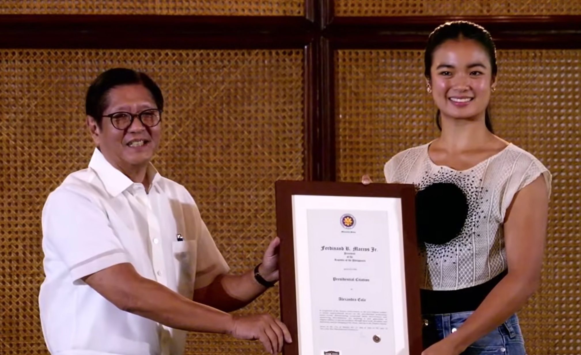 Alex Eala delighted by warm Marcos reception: ‘I feel very seen’