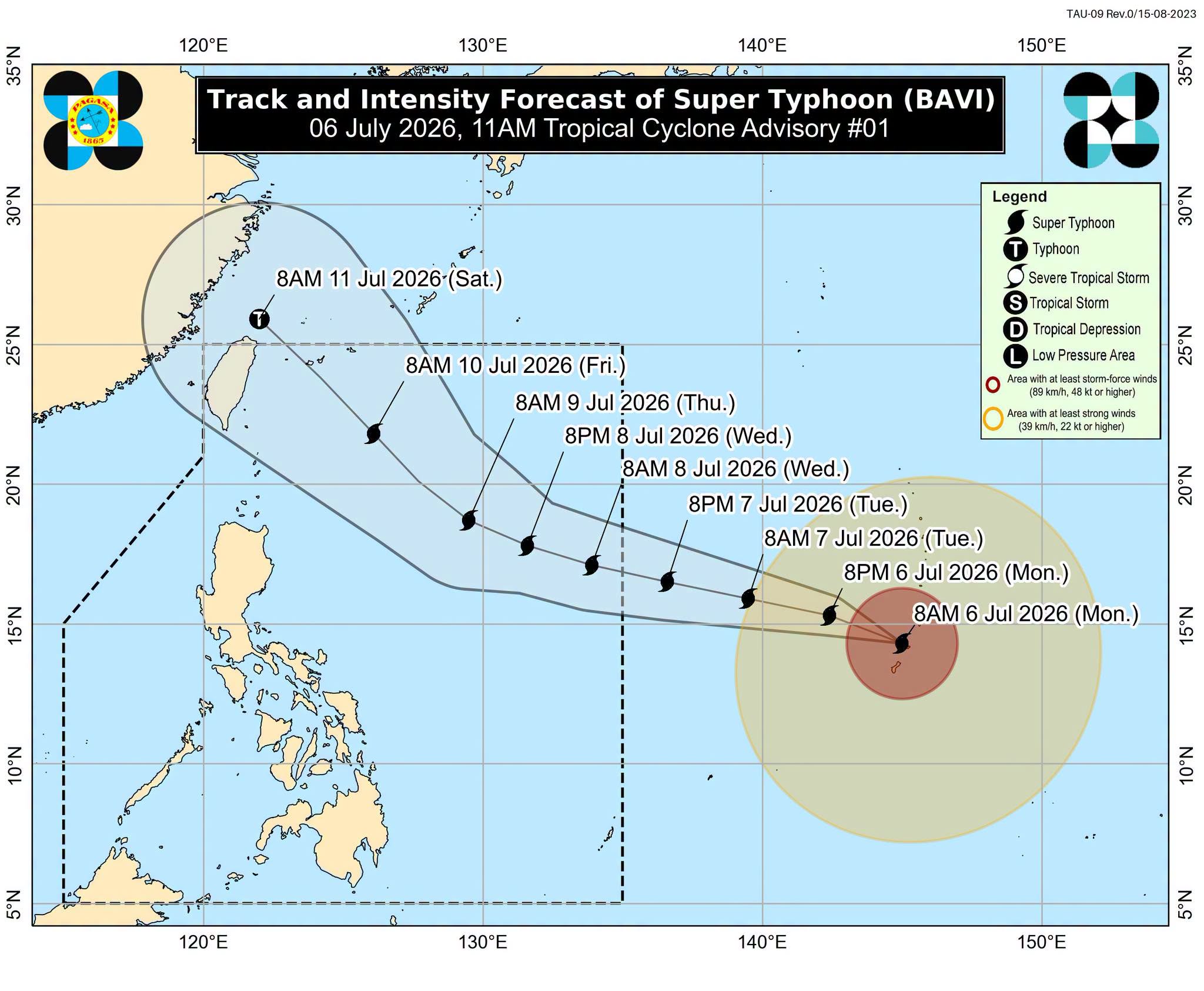 Super Typhoon Bavi set to enter PAR on July 7 or 8