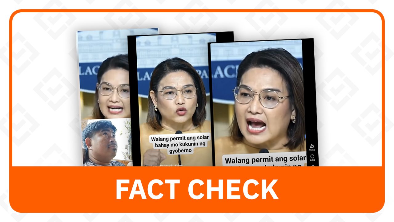 rappler.com - Rappler.com - FACT CHECK: No gov't order to seize homes without solar panel permits
