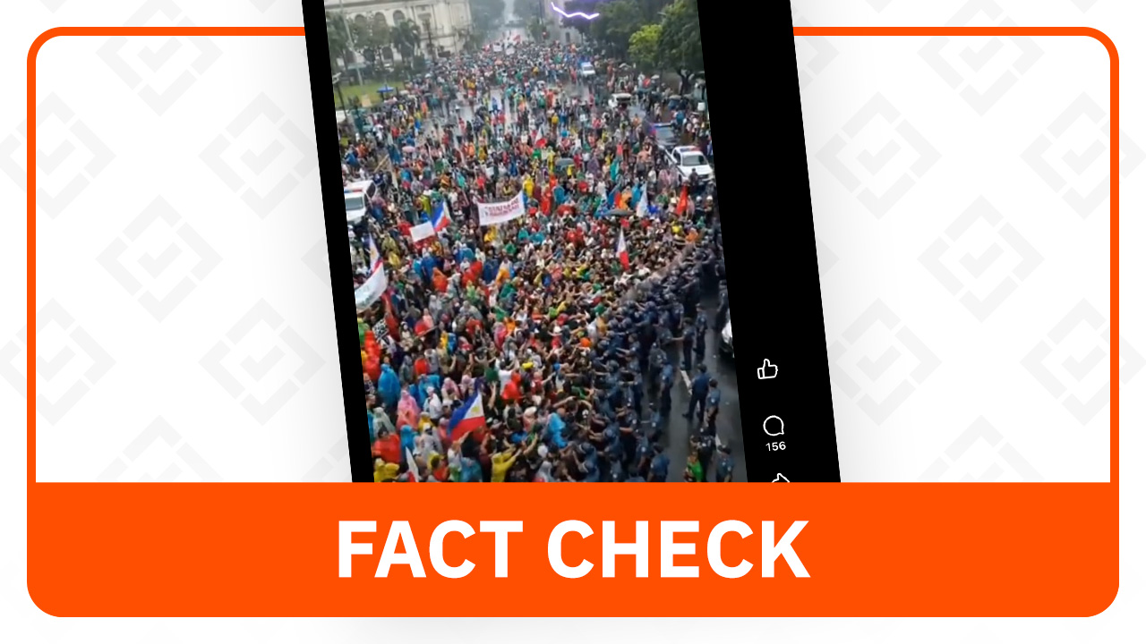 FACT CHECK: No clash between protesters, police in Liwasang Bonifacio rally