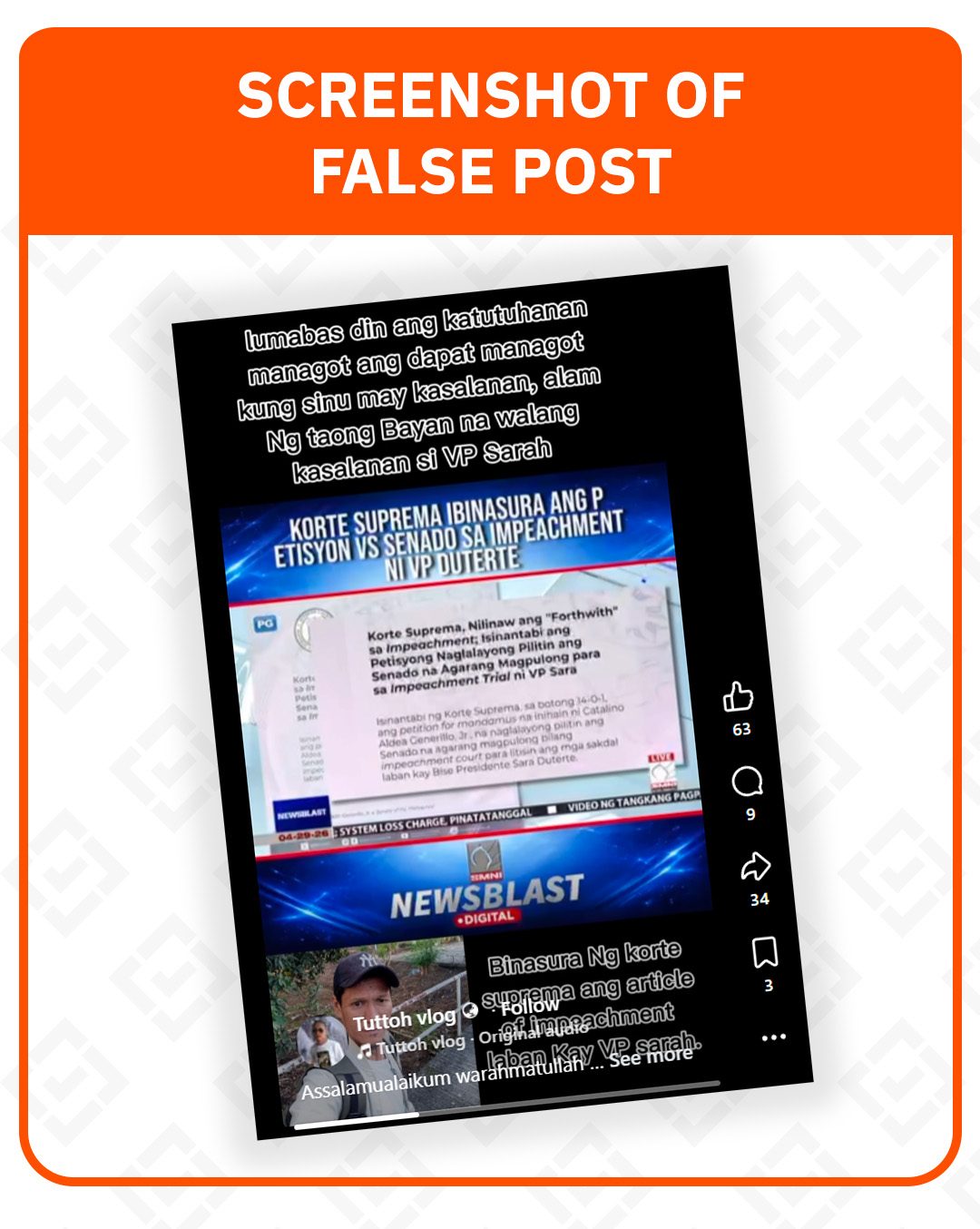 FACT CHECK: No SC order junking current impeachment proceedings vs VP Sara