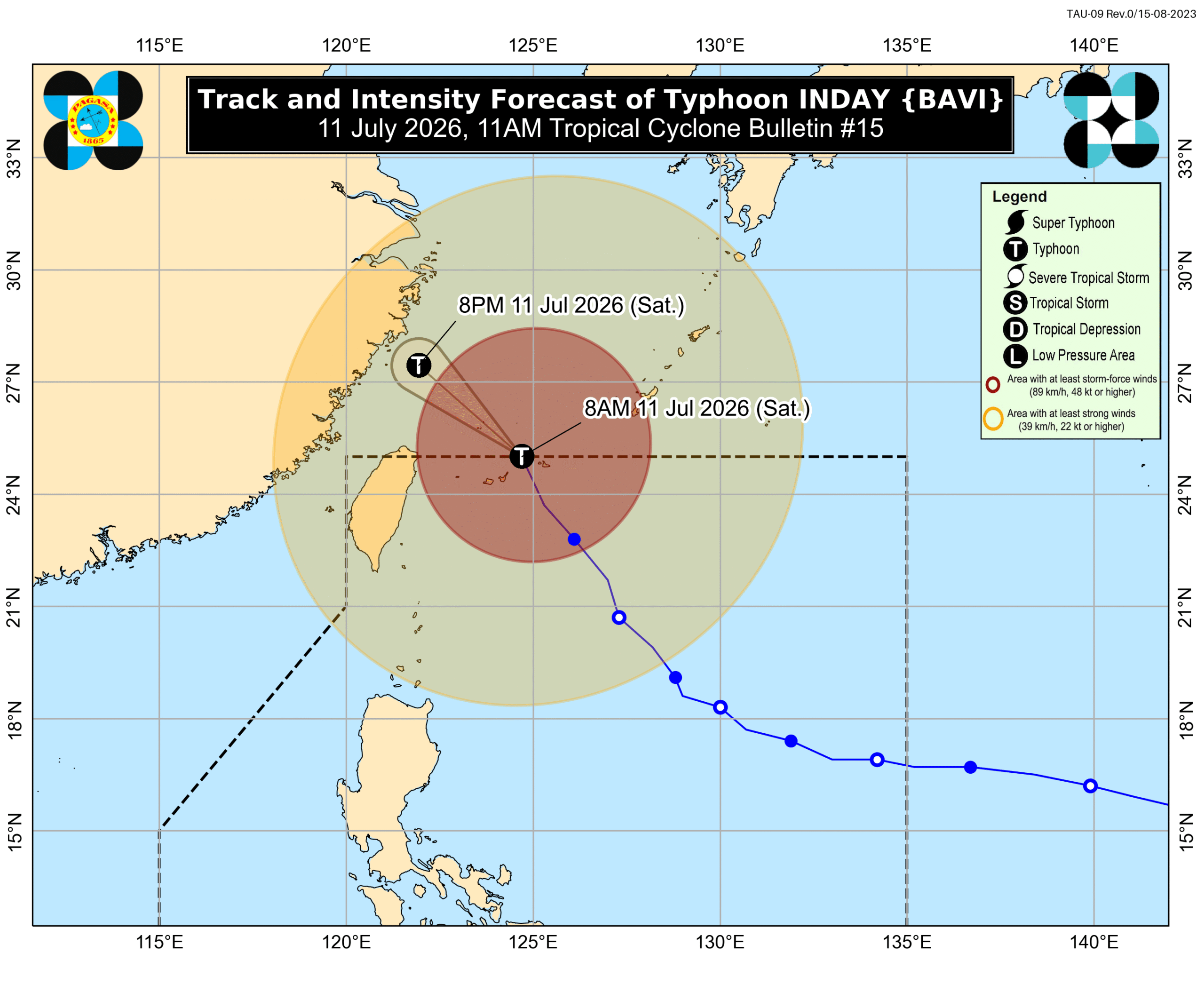 Typhoon Inday Leaves Philippine Area of Responsibility but Fuels Three Days of Heavy Rain