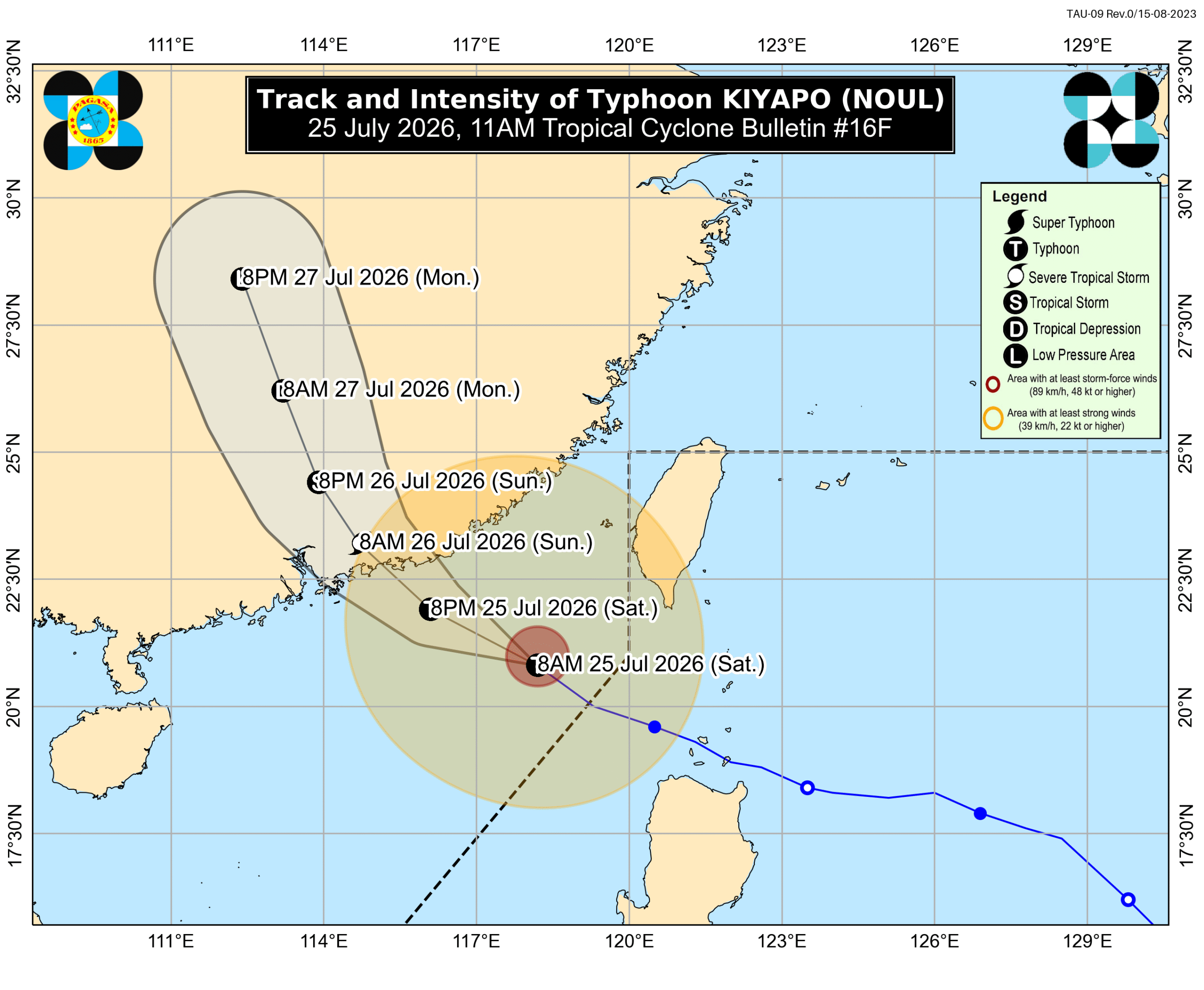 Warnings lifted as Typhoon Kiyapo moves away, but monsoon rain persists