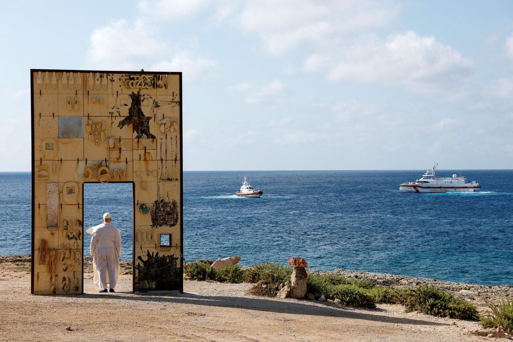 Pope Leo visits the Italian island of Lampedusa