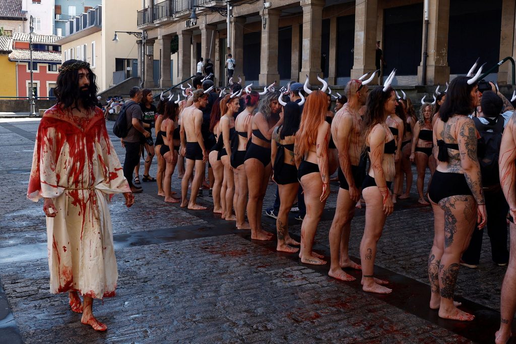 PETA protest bullfights ahead of Pamplona's San Fermin festival