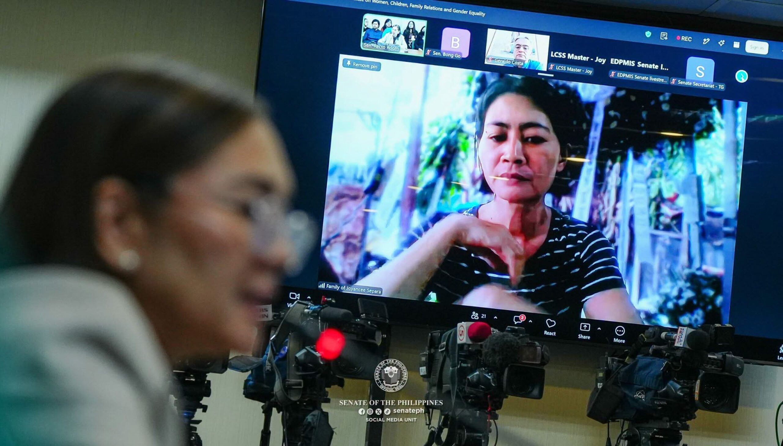 Senate Hearing Examines Tacloban Shooting and Online Group 764