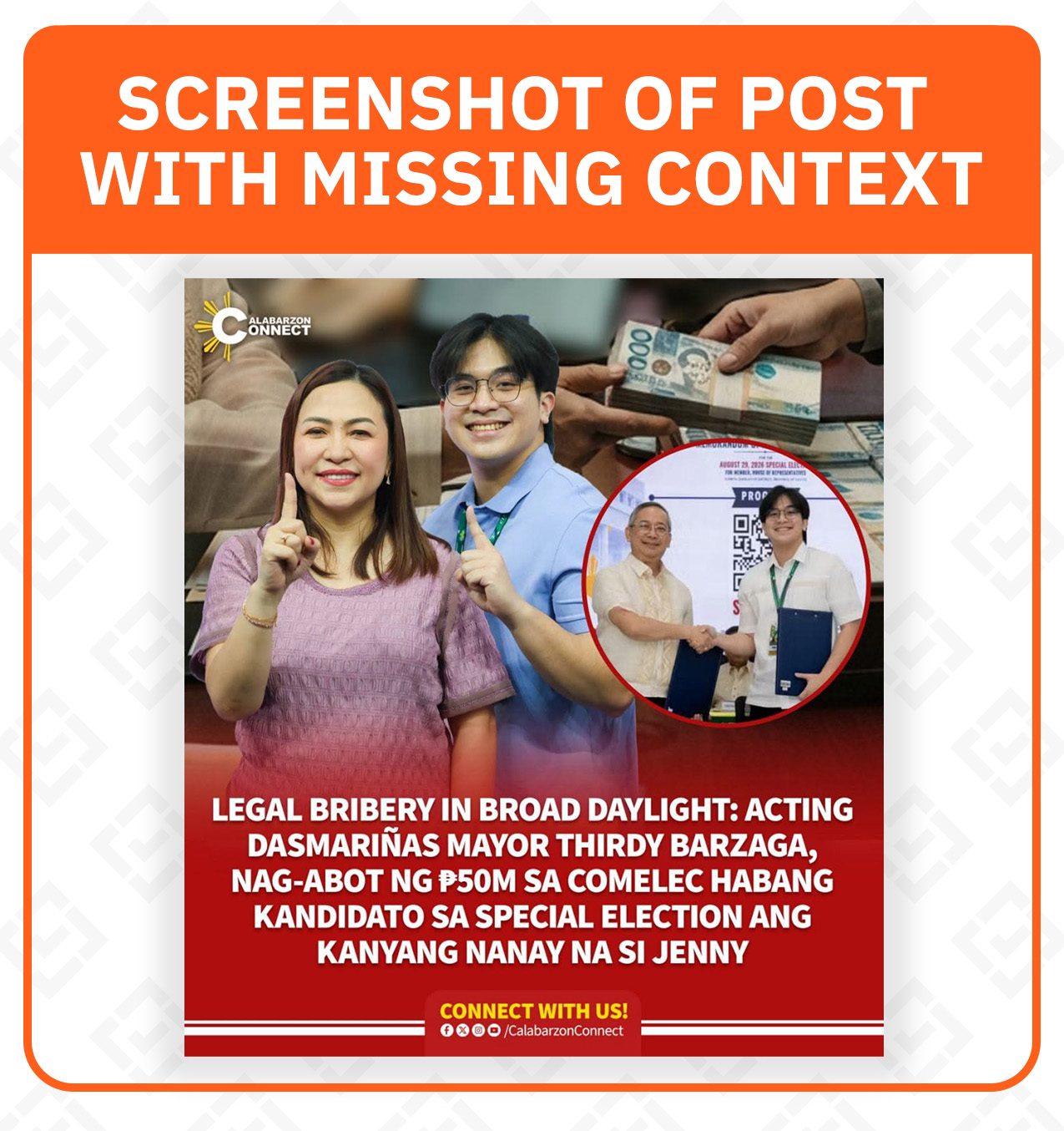 FACT CHECK: Dasmariñas LGU's P50-M donation not a bribe, Comelec says