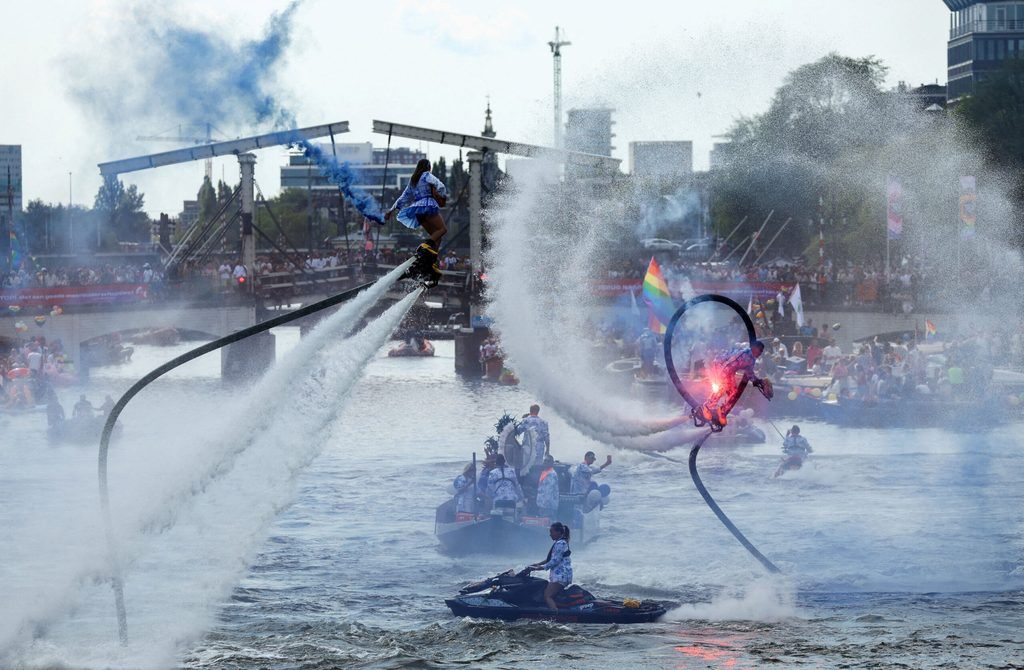 Annual Canal Parade at WorldPride in Amsterdam