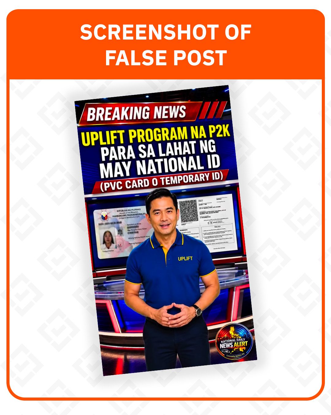 FACT CHECK: UPLIFT cash aid is for eligible beneficiaries, not all national ID holders