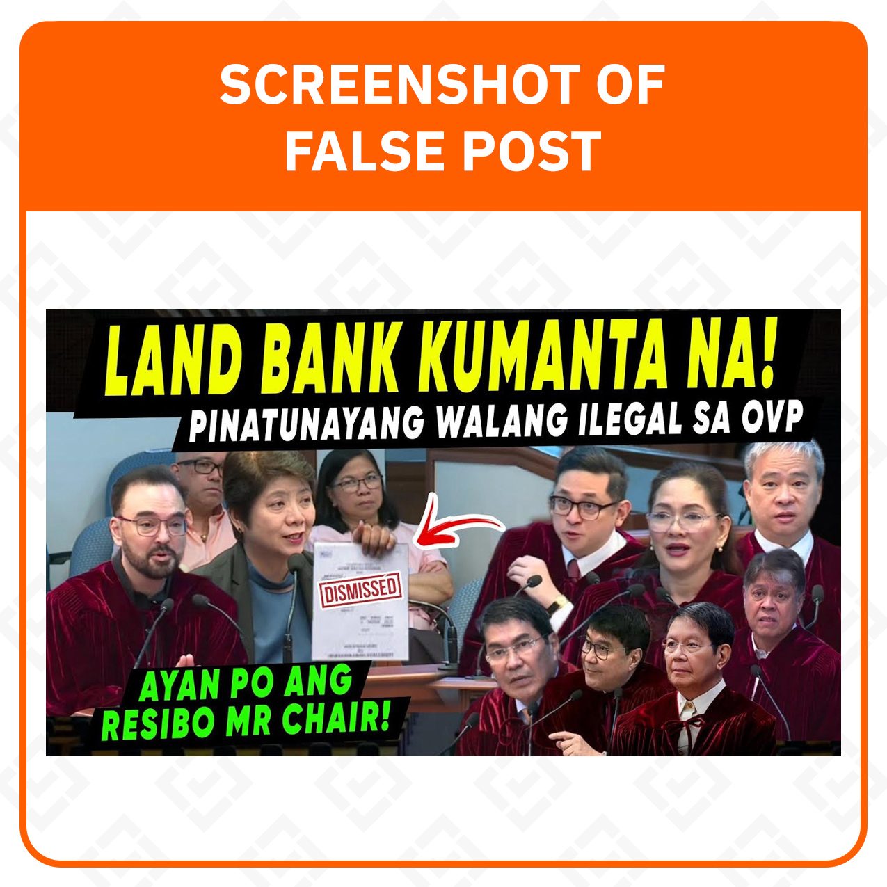 FACT CHECK: VP Sara impeachment ongoing, not 'dismissed' over Landbank testimony