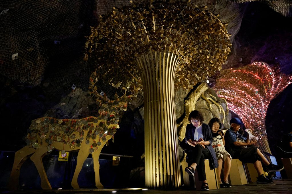 Underground cave offers respite as South Korea swelters under record-breaking heat, in Gwangmyeong