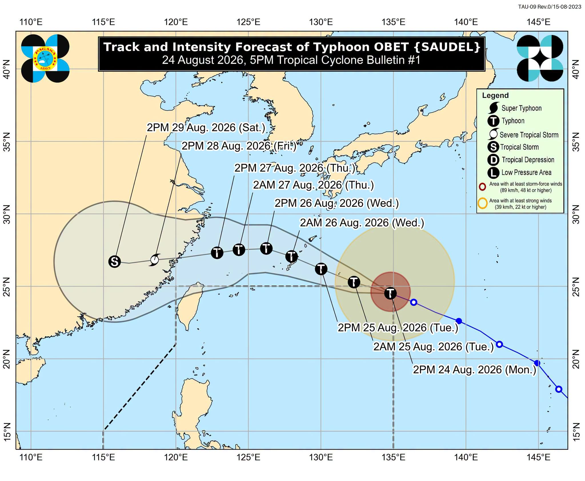 Typhoon Obet now in PAR, may eventually enhance southwest monsoon