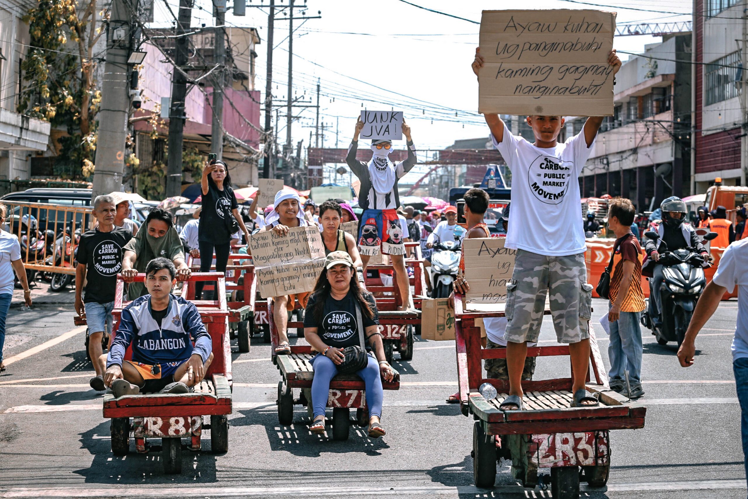 Save Carbon Market protest in Cebu City