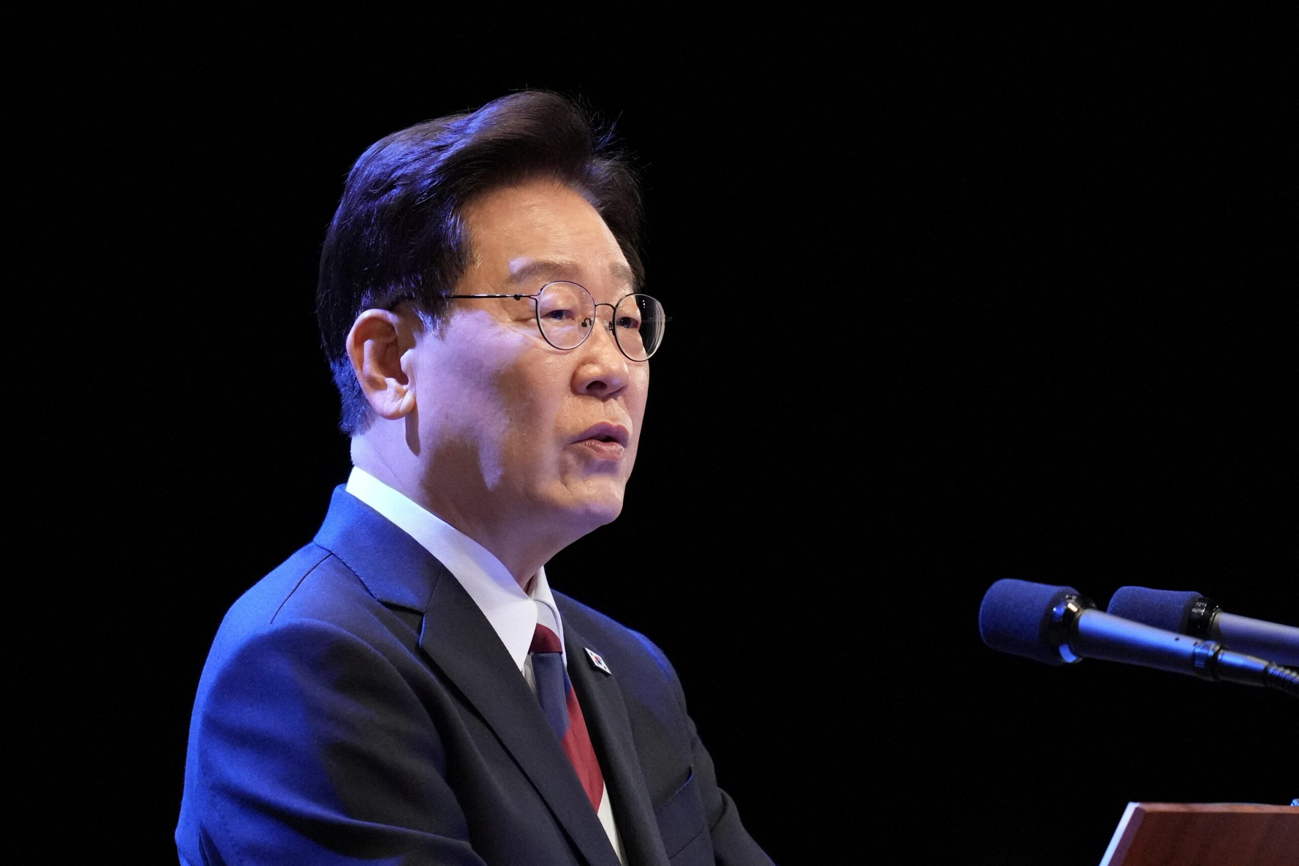 South Korea’s Lee urges talks with North Korea to replace armistice with peace