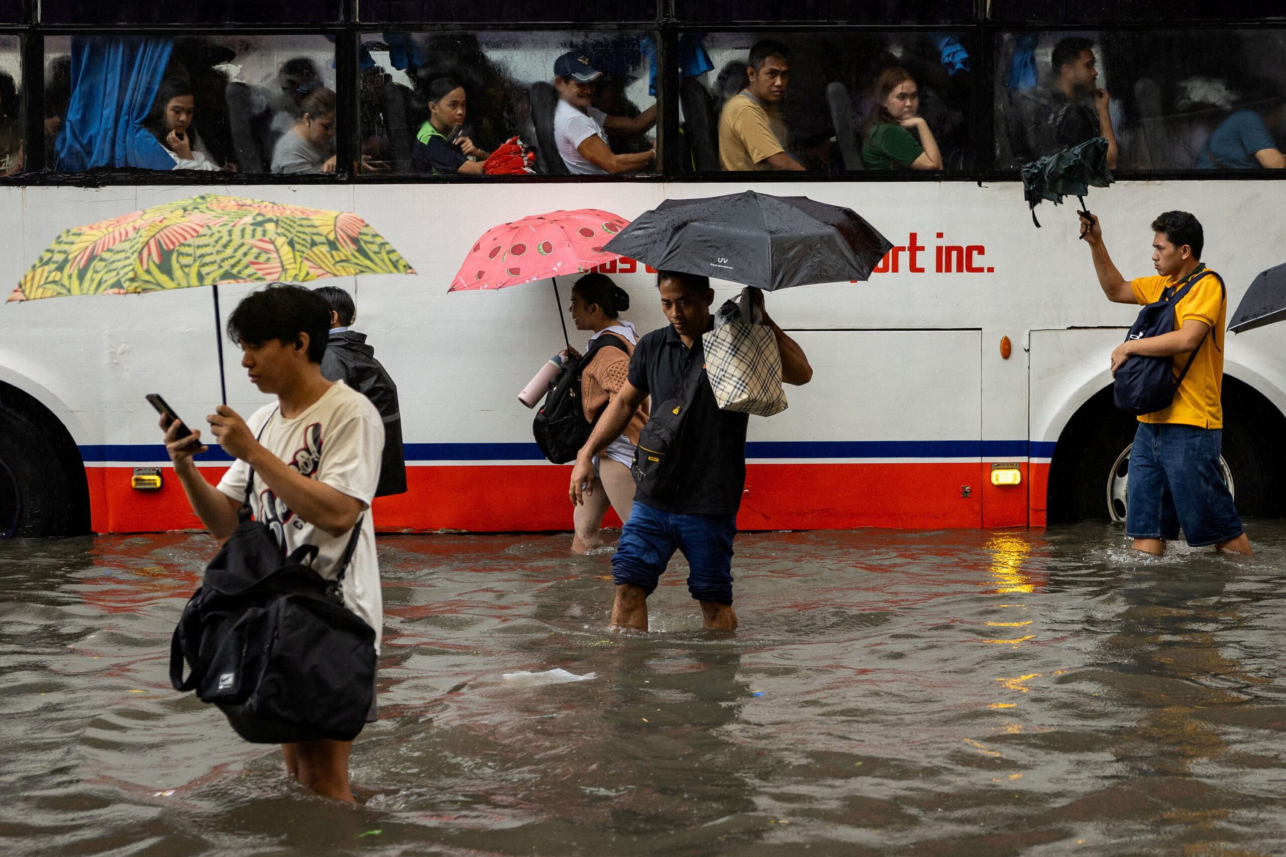 Parts of Metro Manila flooded amid monsoon rains