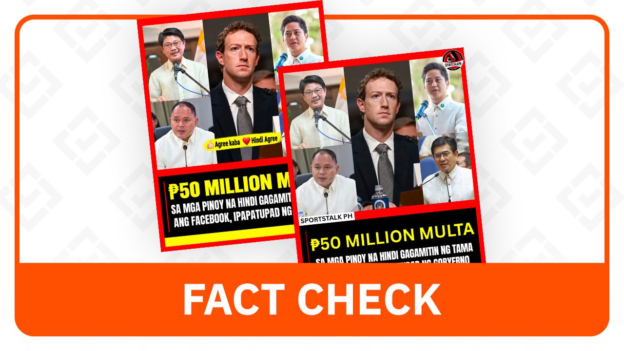 FACT CHECK: No P50-M fine on users for improper social media use under House bill