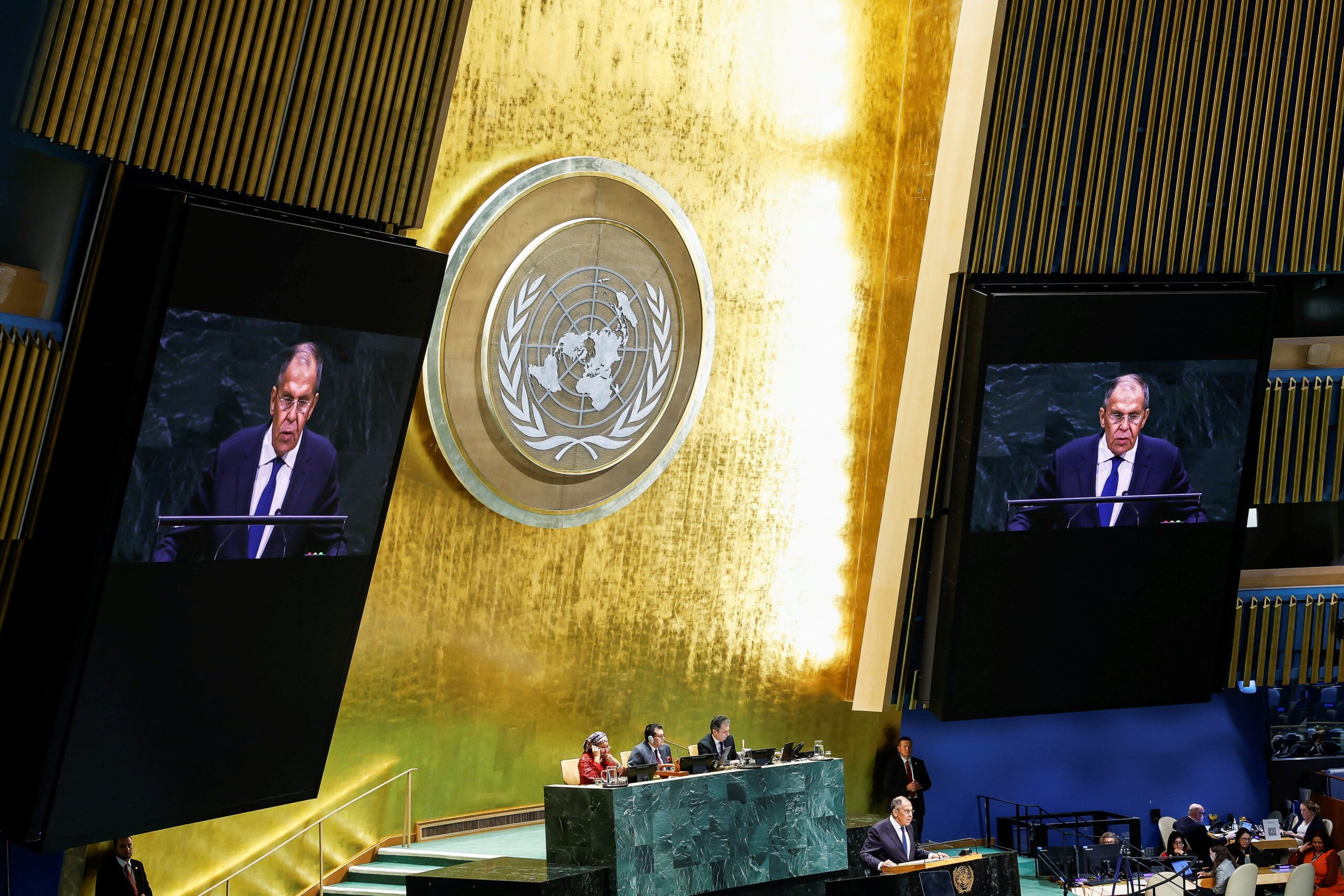 At UN, Russia and Germany’s top diplomats hold first talks since 2022