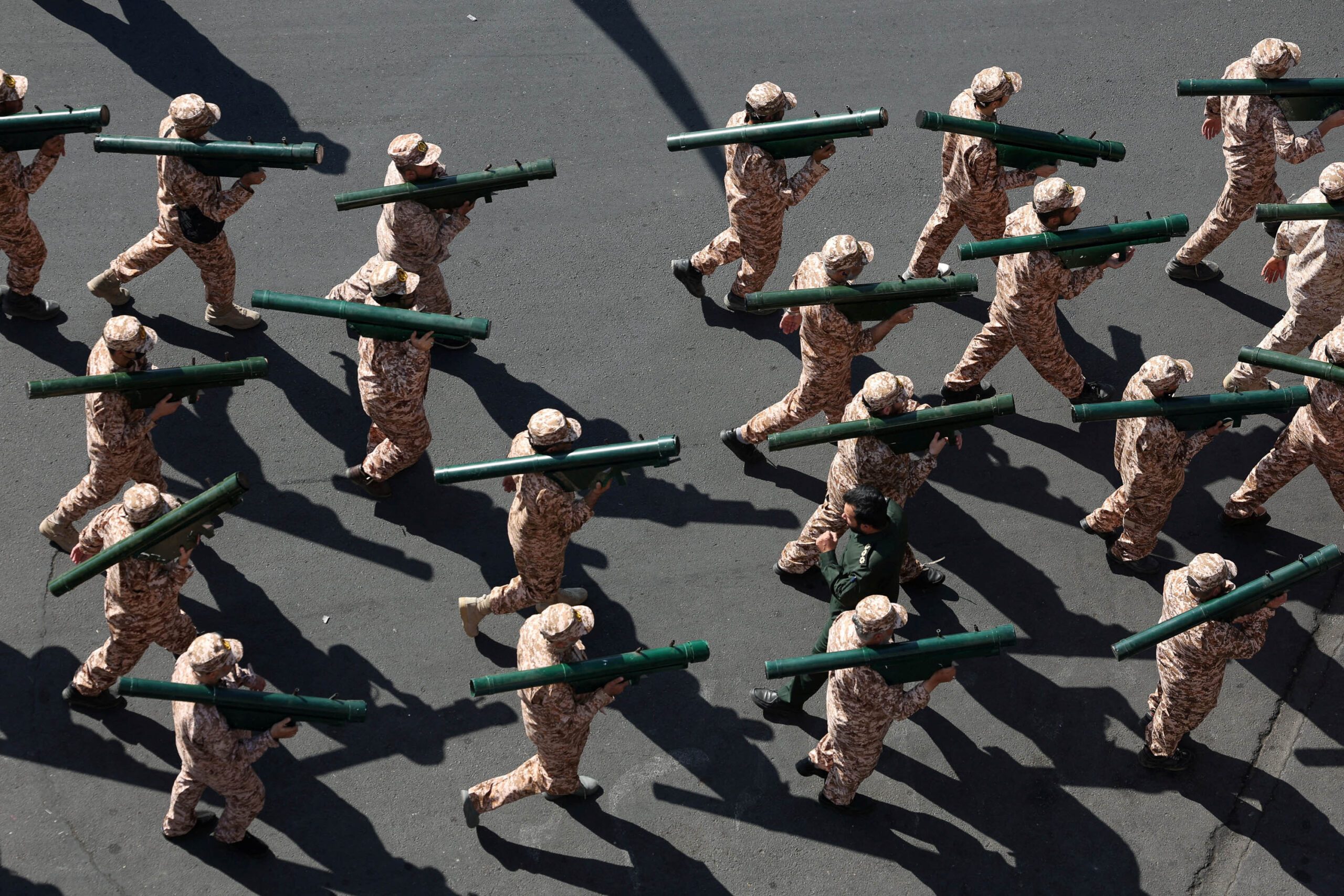 Military march in Tehran