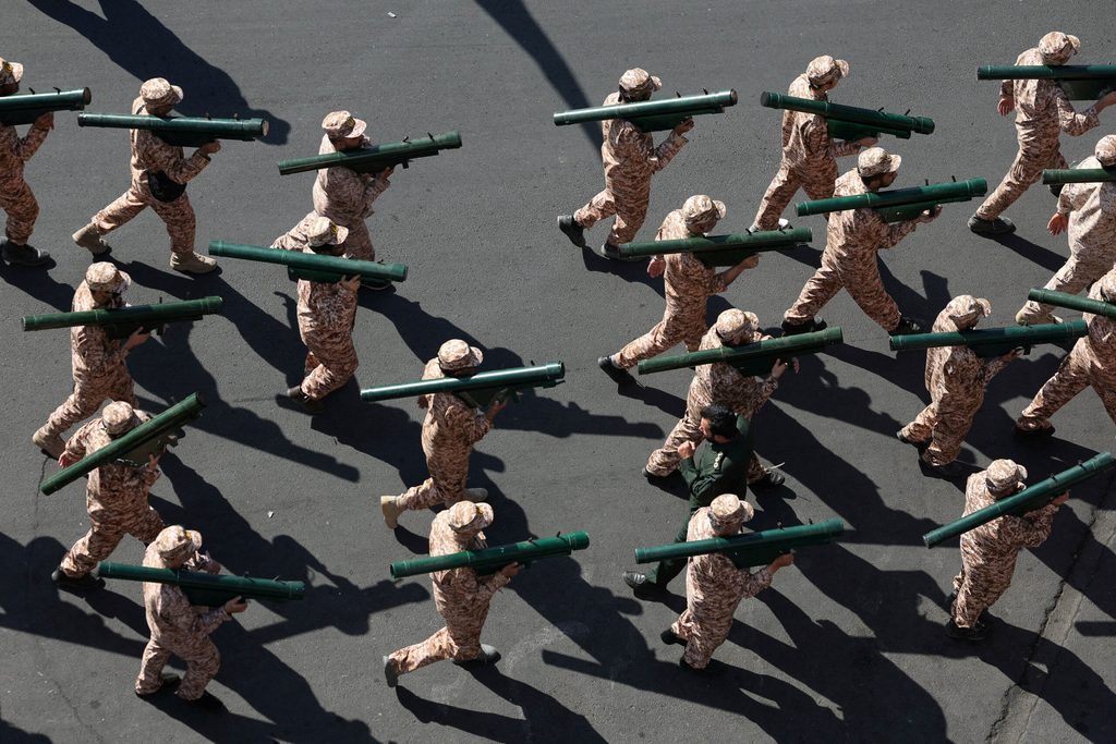 Military march in Tehran