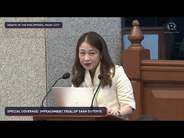LIVE UPDATES: Impeachment trial of Vice President Sara Duterte