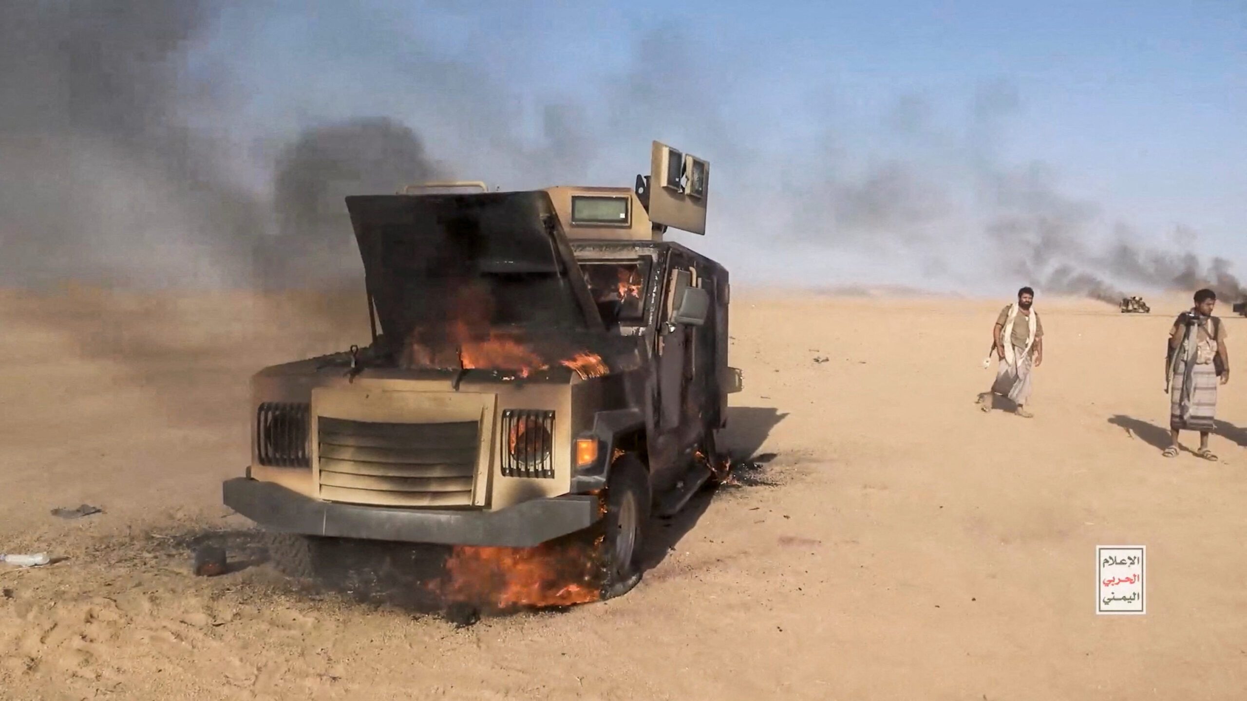 Battle between Iran-aligned Houthi fighters and Saudi backed forces in al Jawf governate