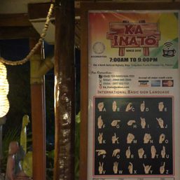 Hiring at this Puerto Princesa restaurant speaks a different language