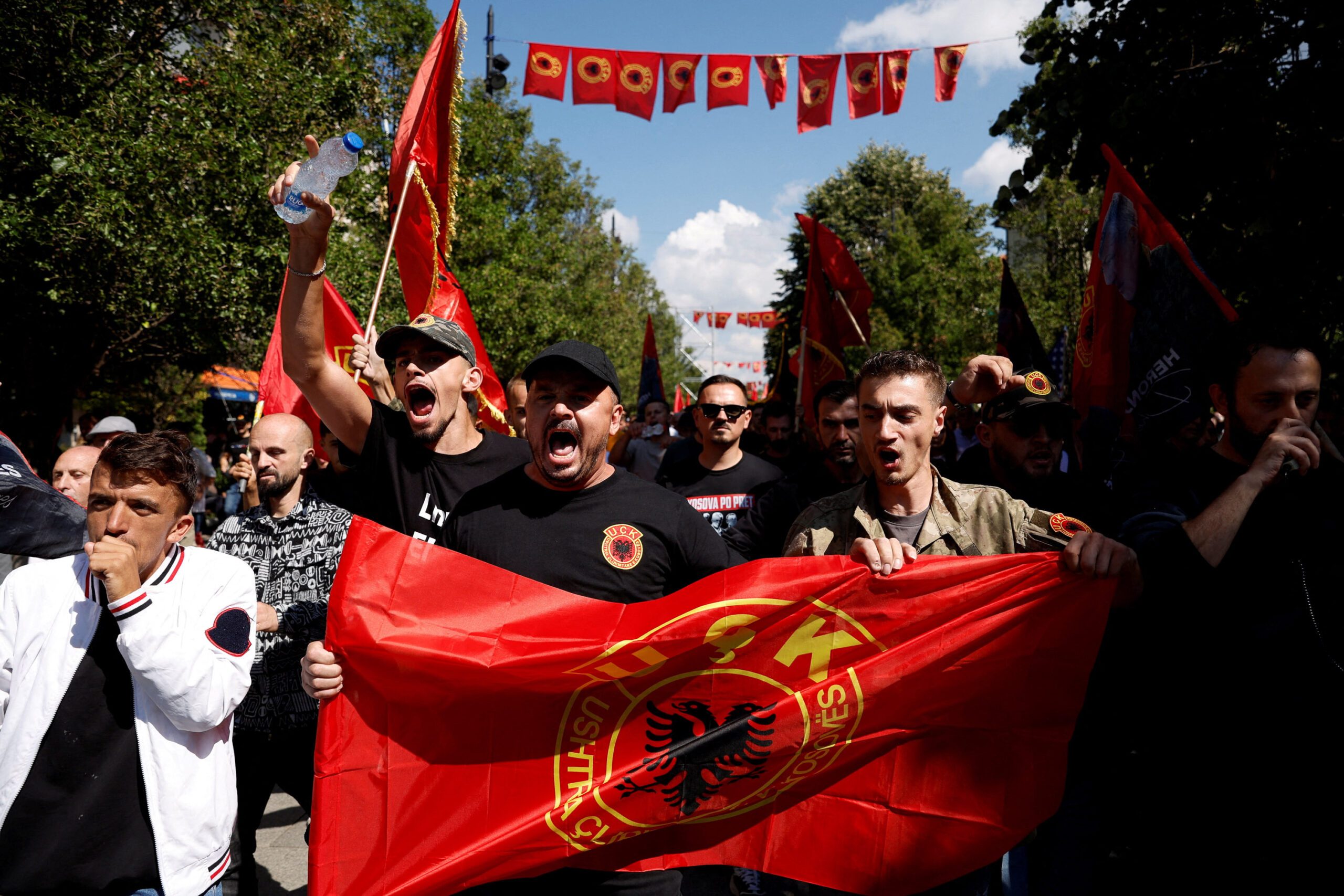 Protest after Kosovo's former President Thaci found guilty of war crimes