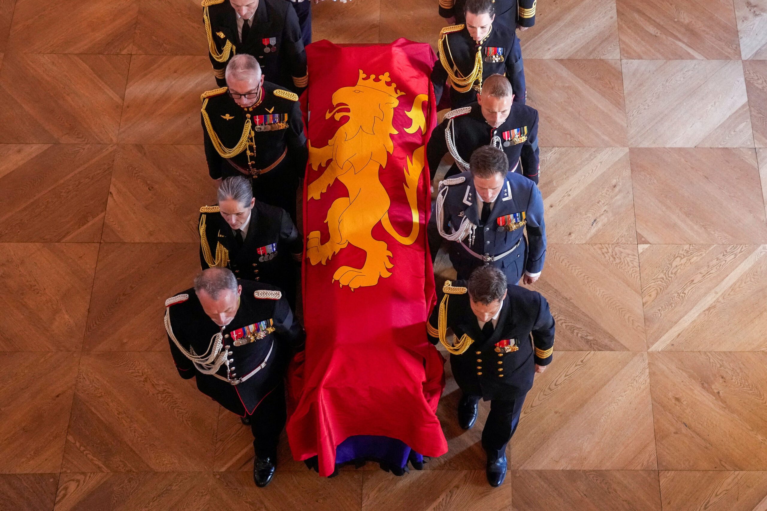 Ceremony following the death of Norway's King Harald in Oslo