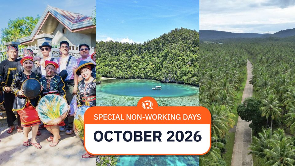 LIST: October 2026 special non-working days in PH provinces, cities, towns
