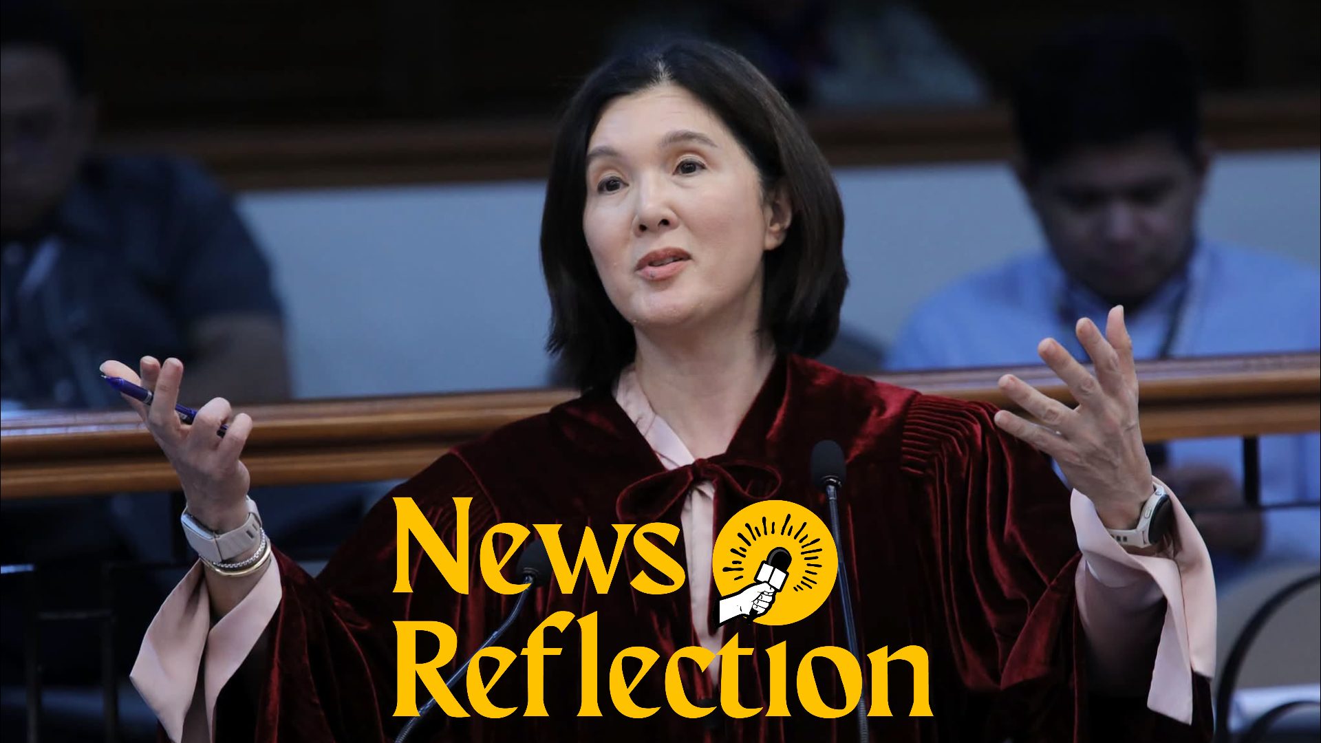 News Reflection: Pia Cayetano feels the pressure right now