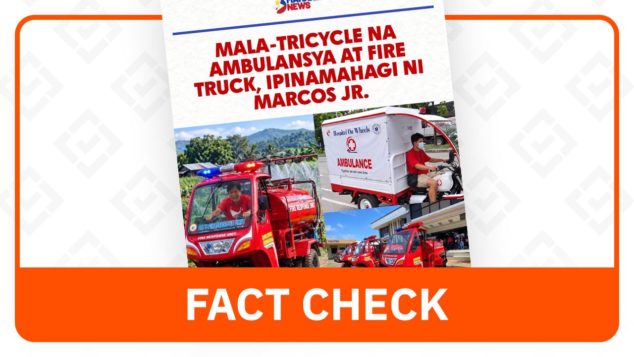 FACT CHECK: Viral photos of fire, ambulance trikes are AI-generated