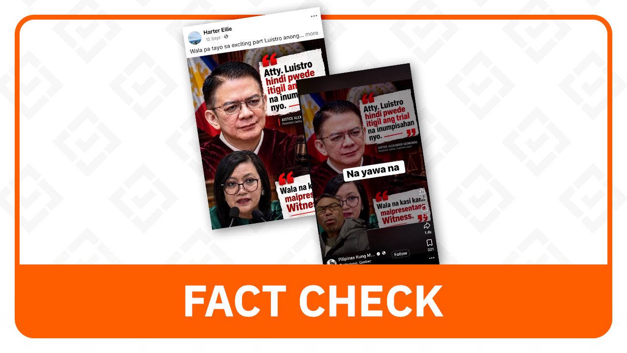 FACT CHECK: Quote card of Escudero, Luistro on impeachment trial witnesses is fake