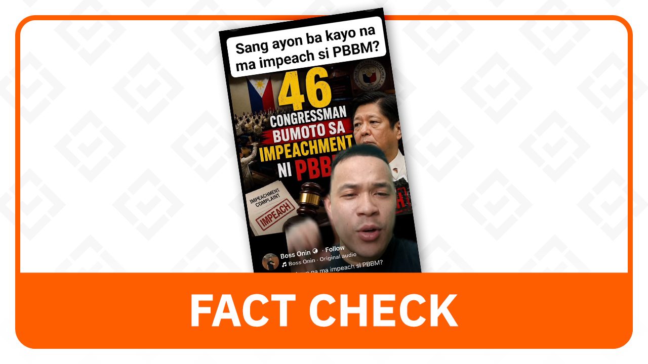 FACT CHECK: Congress did not vote on any new impeachment case vs Marcos