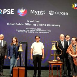 GCash debuts on stock market with record P60.9-B IPO