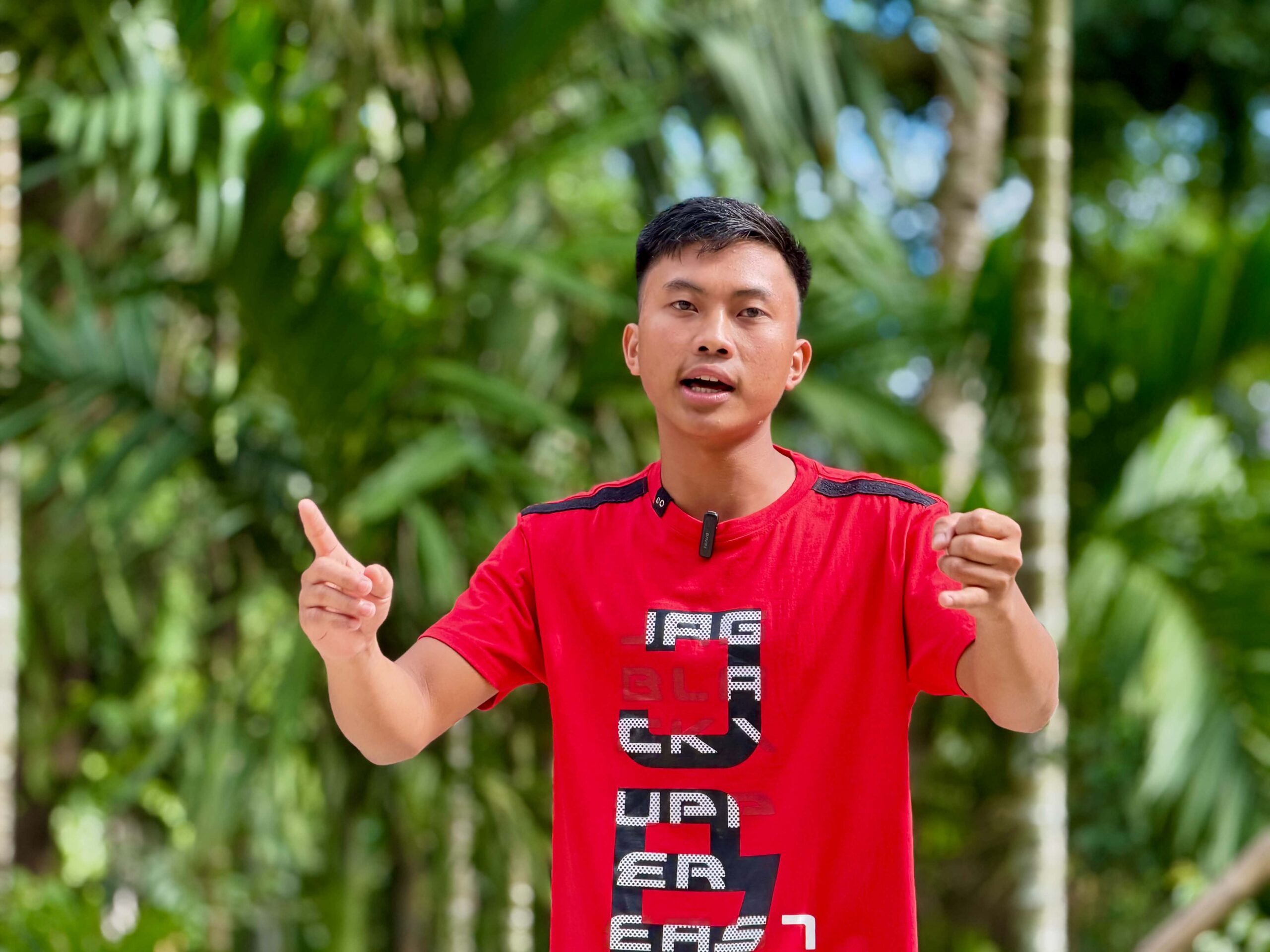 Johntrey Dinamling, a young local guide from Nagacadan, shares what he knows about the terraces, heirloom rice, irrigation and farming
