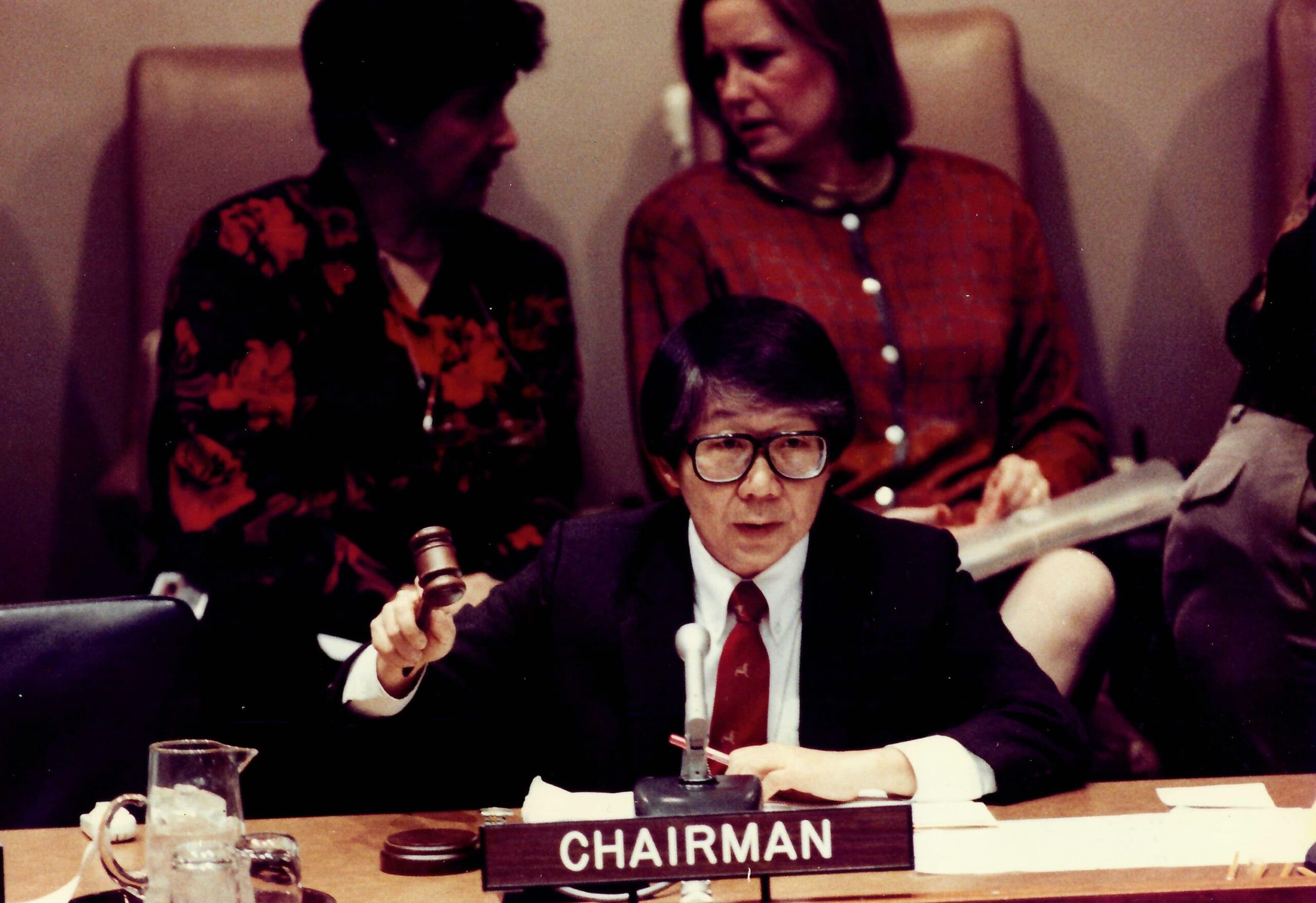 Tommy Koh serving as chairman of the Preparatory Committee for the Earth Summit