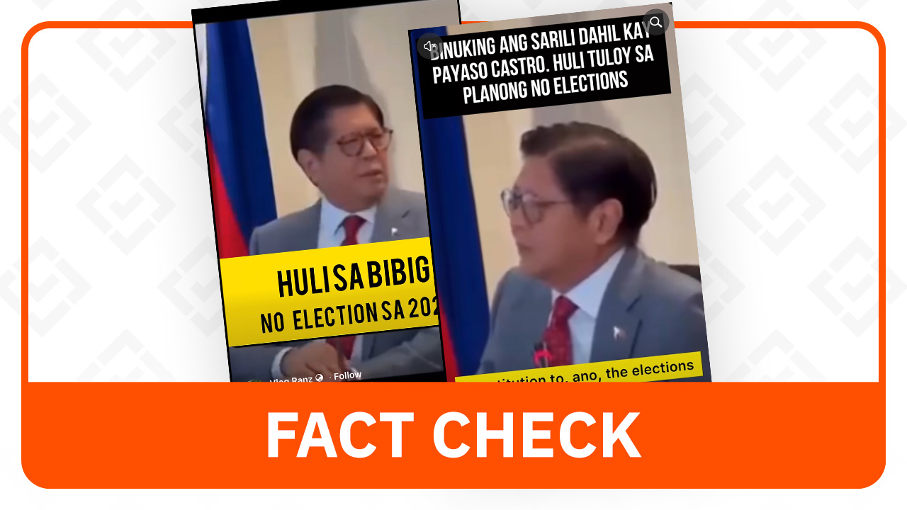 FACT CHECK: Marcos statement claiming to cancel 2028 election is taken out of context