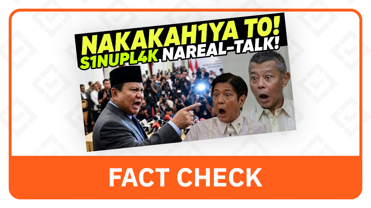 FACT CHECK: No report of Indonesian President confronting, scolding Marcos - Rappler