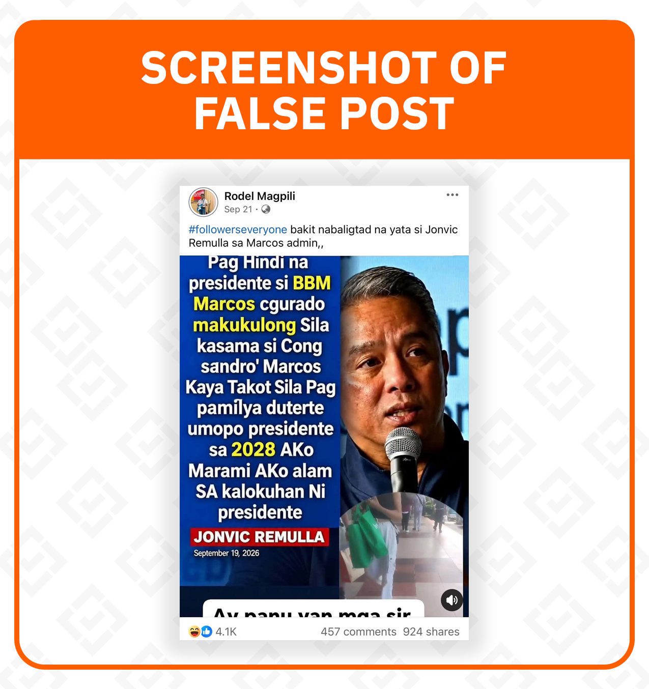 FACT CHECK: Jonvic Remulla did not say Marcoses are ‘sure to be jailed’ after 2028