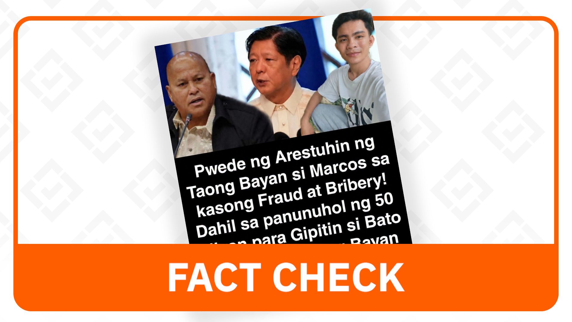 FACT CHECK: No, Marcos can’t be arrested for P50-M bounty on Dela Rosa - Rappler