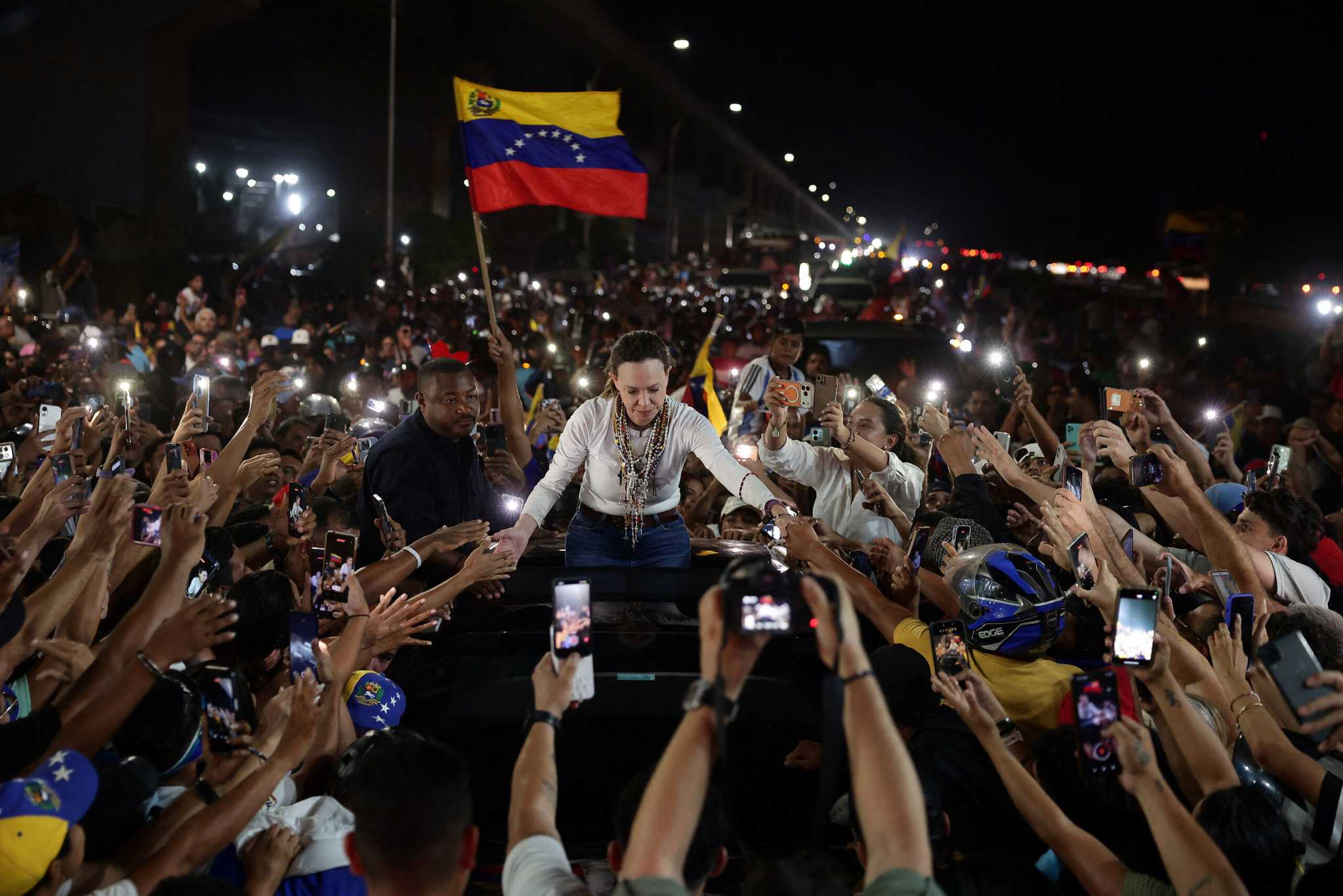 Venezuela's opposition leader Machado returns to Venezuela