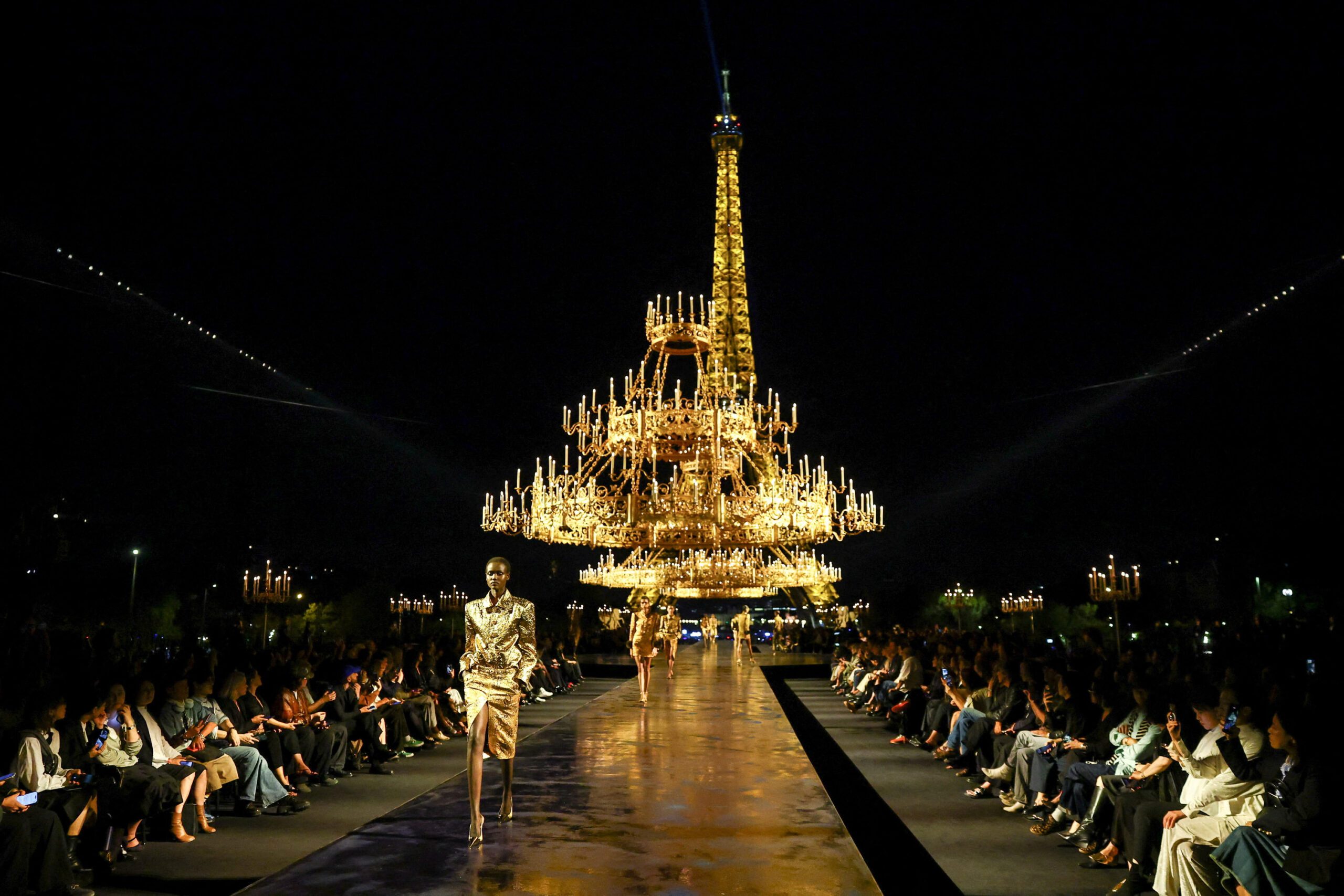 Saint Laurent Womenswear Spring/Summer 2027 collection show in Paris Fashion Week