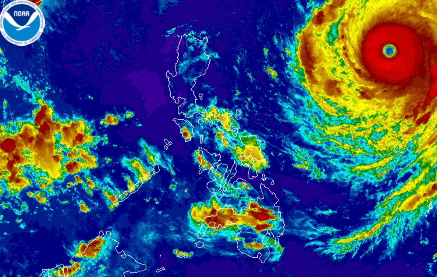 Super Typhoon Rosal slightly strengthens over Philippine Sea