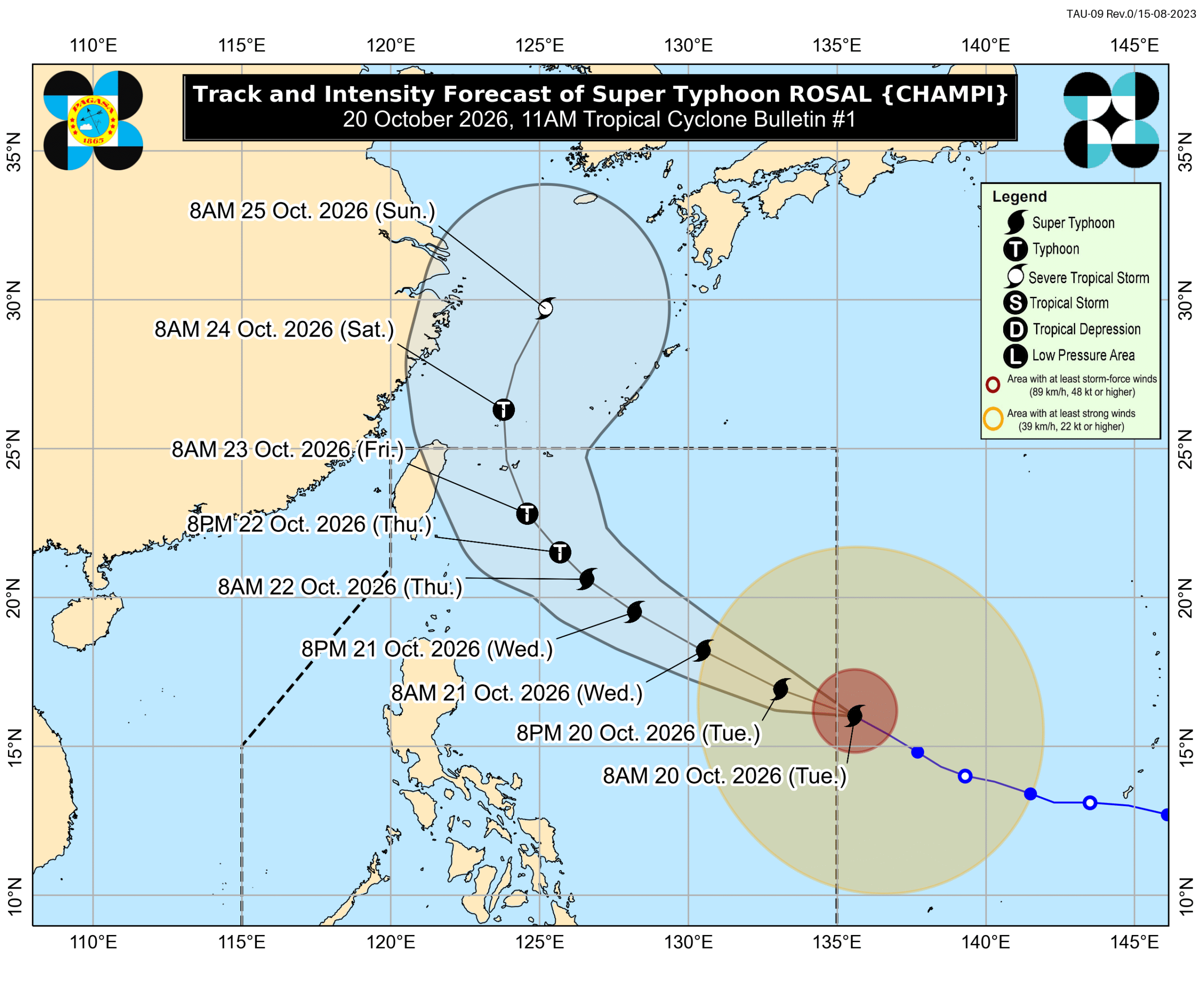 Super Typhoon Champi enters PAR, named Rosal