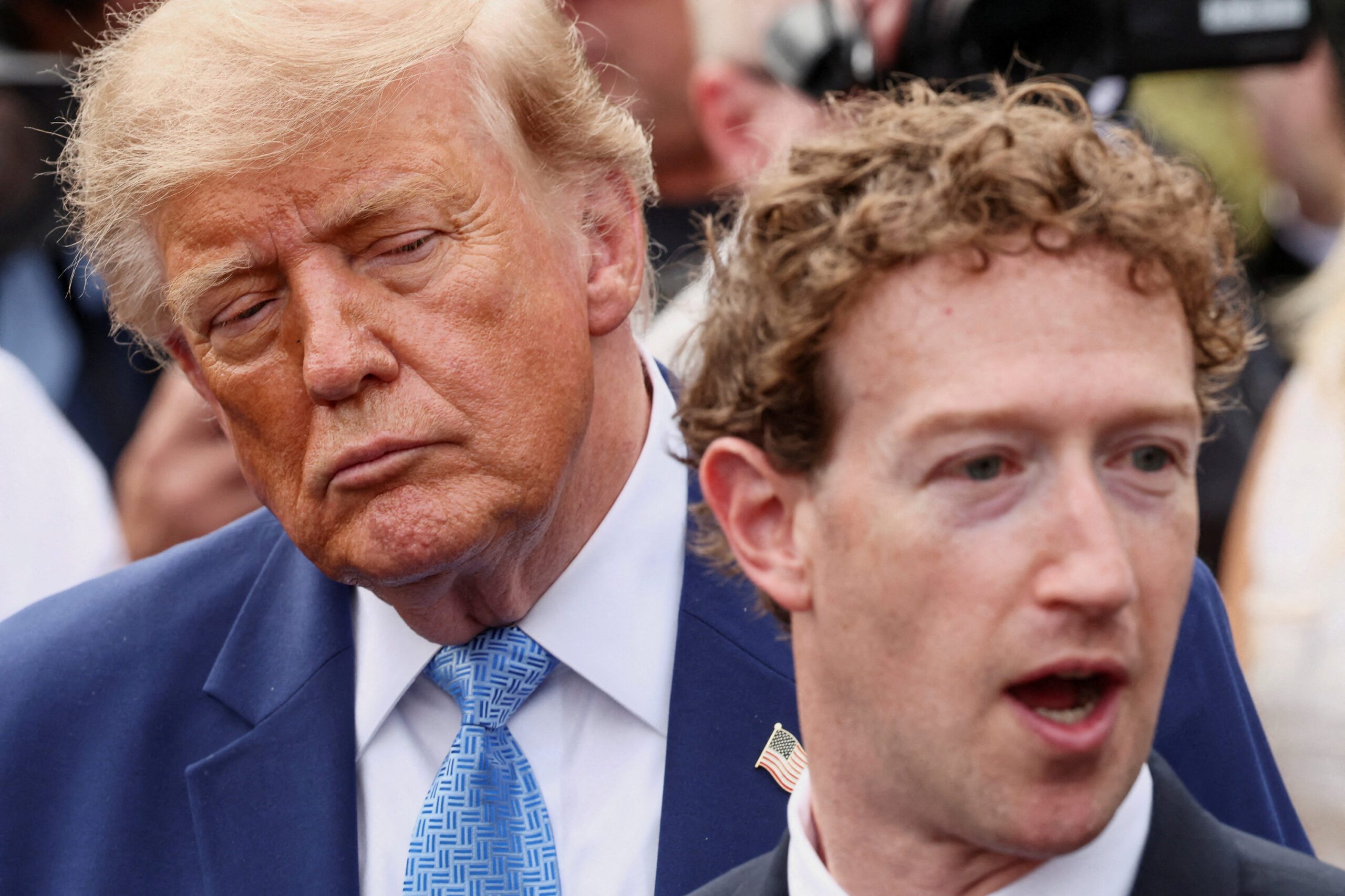 US President Donald Trump hosts a luncheon for tech leaders at the White House