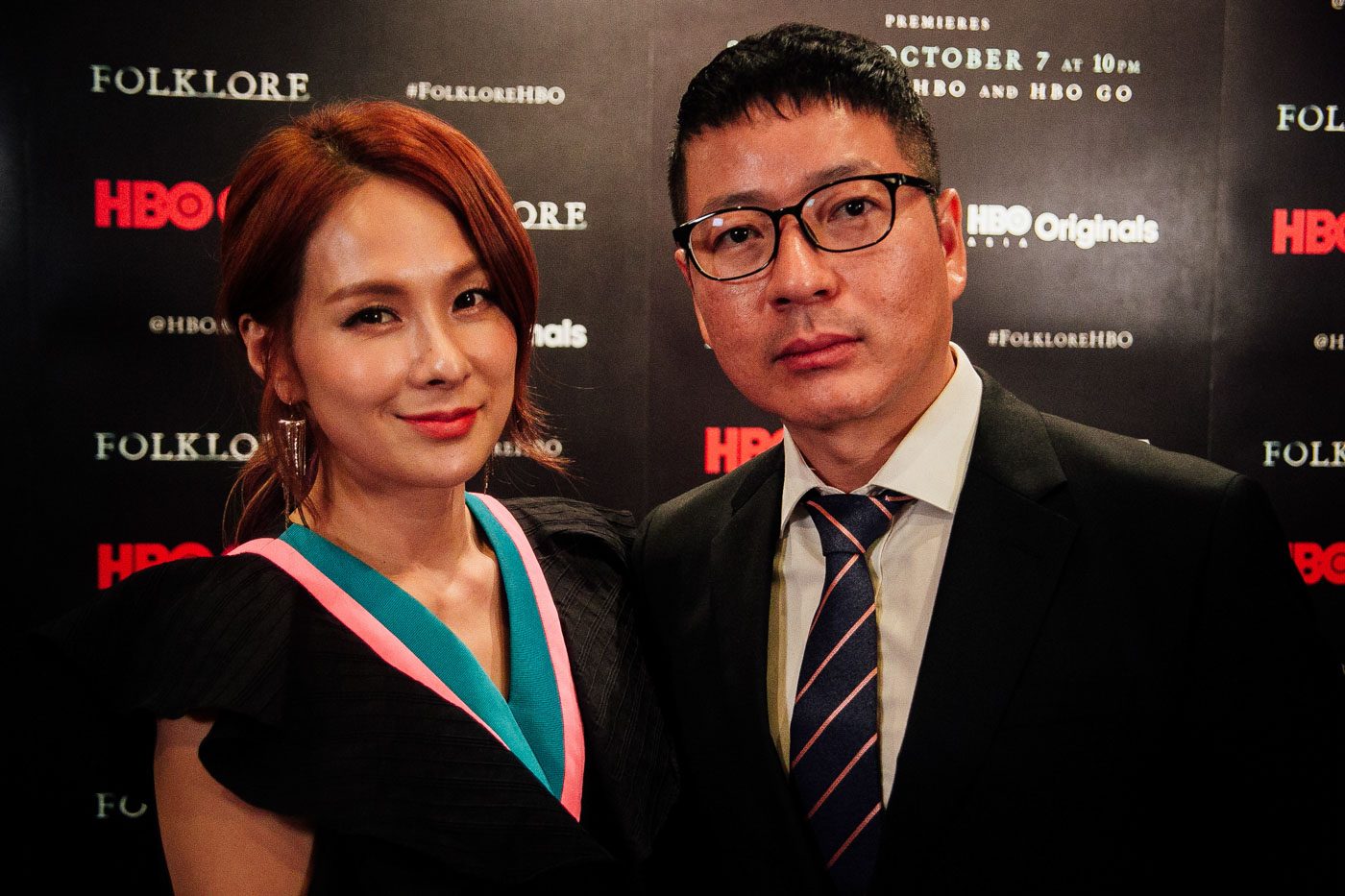 LEE SANG-WOO AND LEE CHAE-YEON. The director and lead actress of the Korean episode ‘Mongdal’ attended the press launch in Singapore. Photo by Paolo Abad/Rappler
 