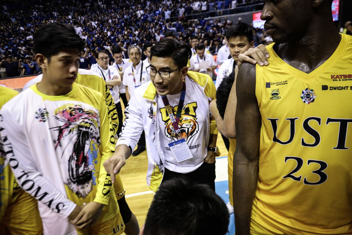 UST coach Aldin Ayo says he's taking the blame for UST's lopsided loss: 'I think we were not able to prepare them well.' Photo by Josh Albelda/Rappler   
