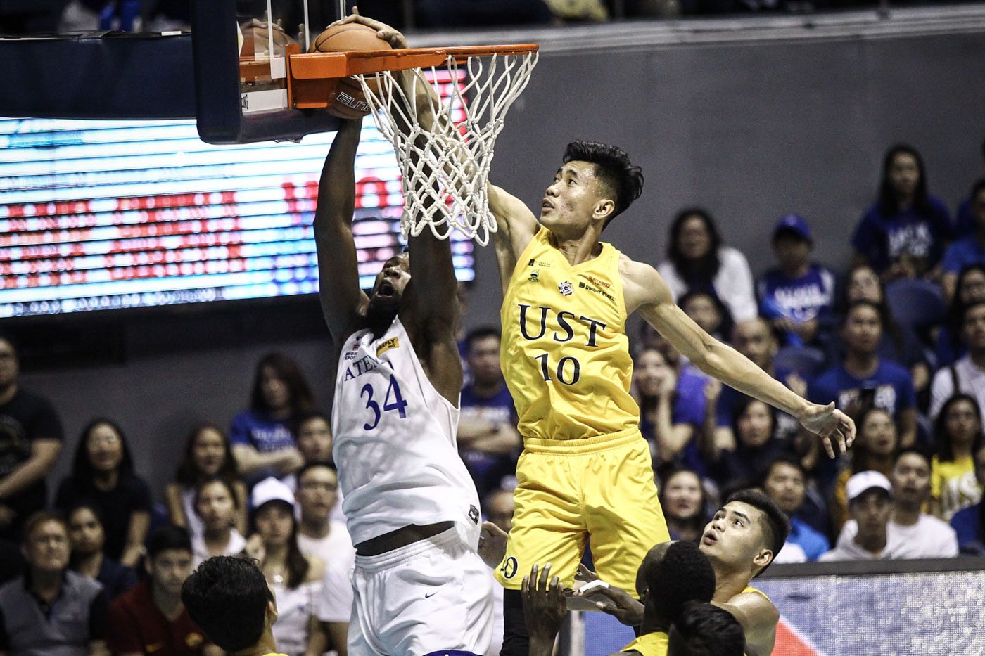 BAD NIGHT. UST standout Rhenz Abando finishes with his worst game, tallying only 3 points on a 1-of-5 clip. Photo by Josh Albelda/Rappler 