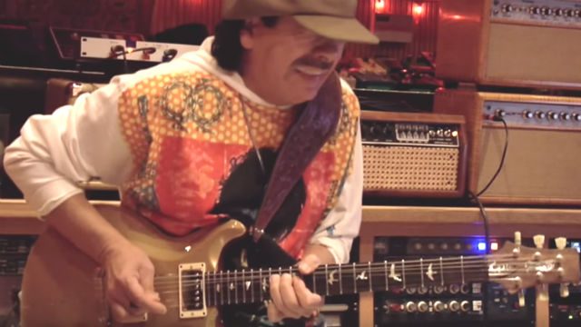Carlos Santana. Screengrab from YouTube 